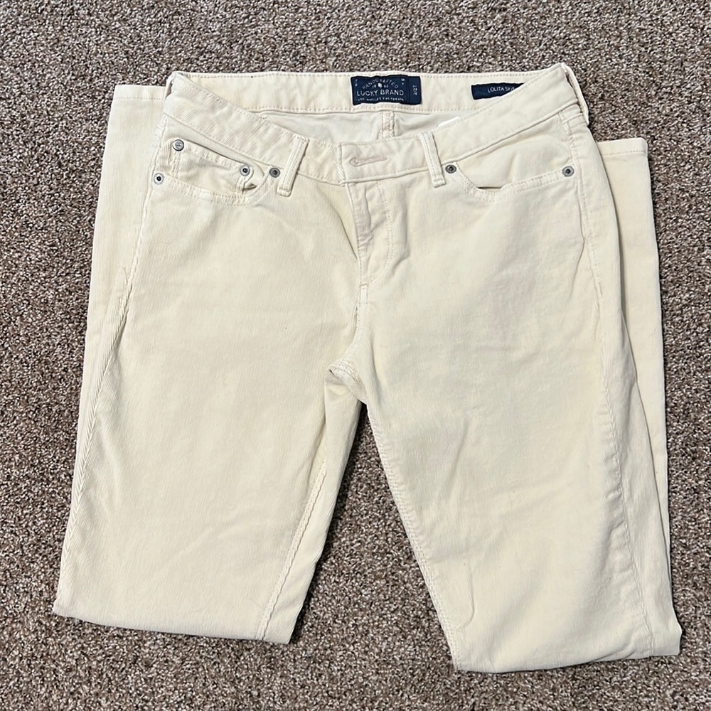 Lucky Brand Skinny Jeans/corduroy jeans size 27